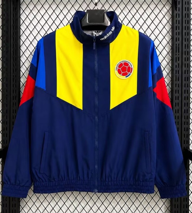 2026 Colombia Blue Retro Windbreaker
