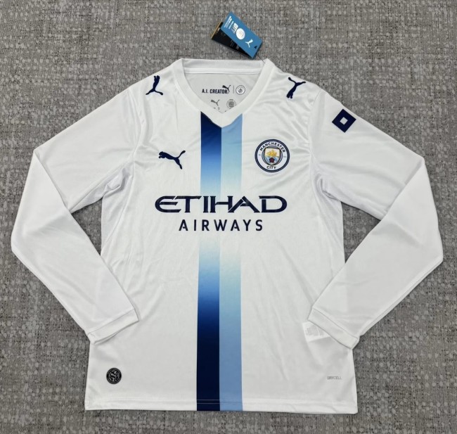 26-27 Man City Third Leaked Edition Long Sleeve Fans Soccer Jersey (长袖)