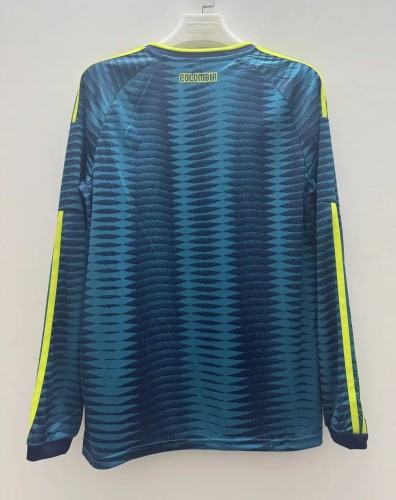 2026 Colombia Away Long Sleeve Fans Soccer Jersey (长袖)