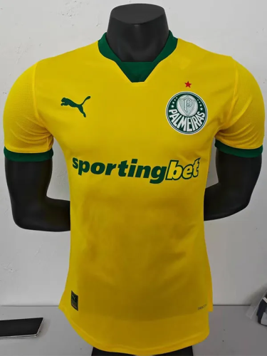 25-26 Palmeiras Yellow Third Player Version Soccer Jersey