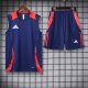 2024 AD Blue Tank Top And Shorts Suit