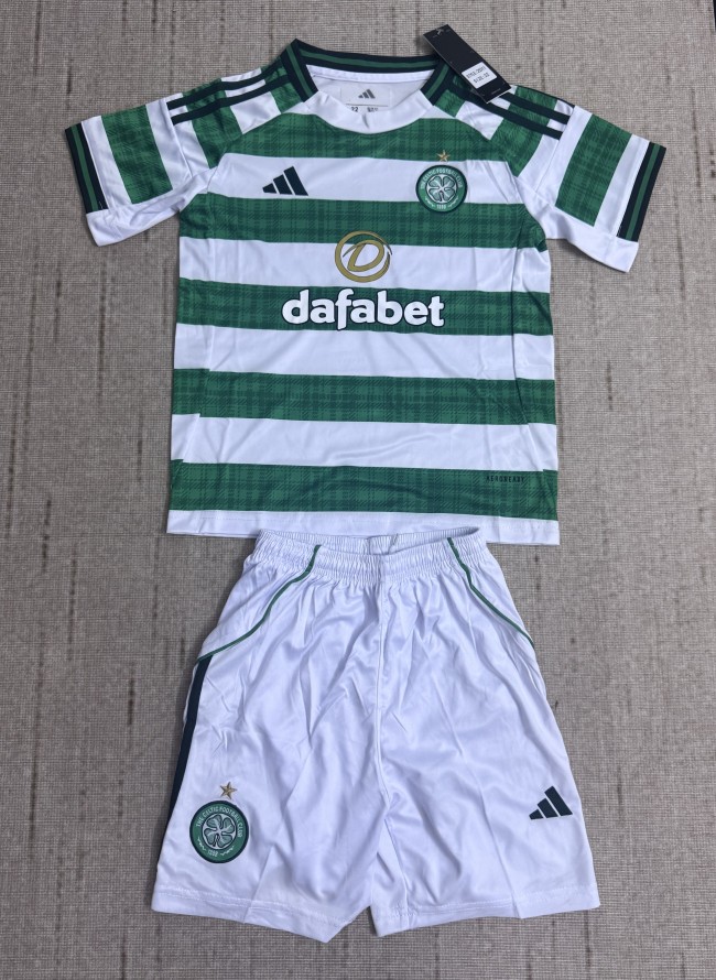 25-26 Celtic Home Kids Soccer Jersey