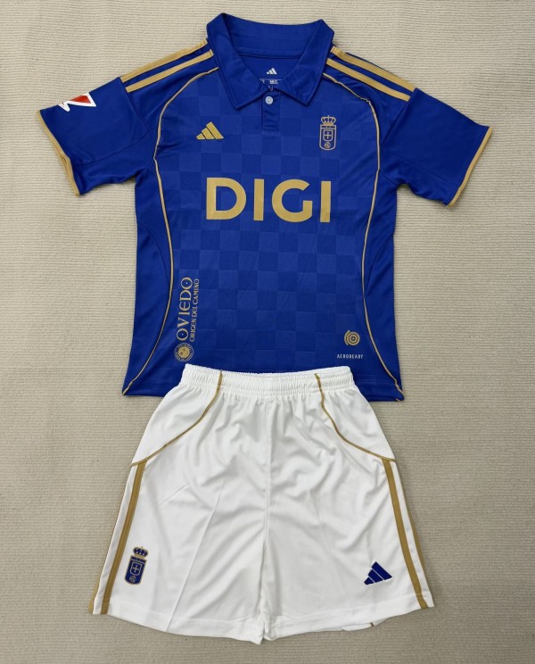 25-26 Real Oviedo Home Adult Suit