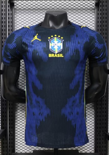2026 World Cup Brazil Away Print Neymar Jr #10 Player Version Soccer Jersey (Picture Number)