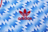 1990-1992 Man Utd Away Long Sleeve Retro Soccer Jersey