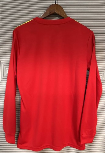 2018 Spain Long Sleeve Retro Soccer Jersey