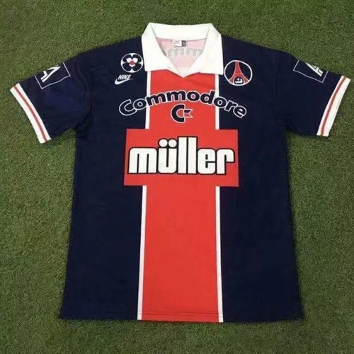 1991-1992 PSG Paris Home Retro Soccer Jersey