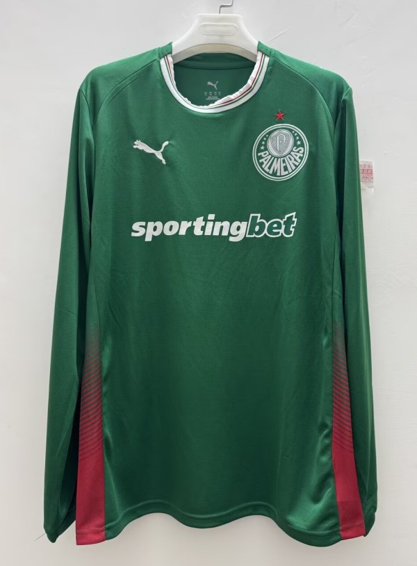 26-27 Palmeiras Home Long Sleeve Fans Soccer Jersey (长袖)