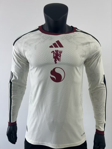 26-27 Man Utd Third Leaked Edition Long Sleeve Player Version Soccer Jersey (长袖球员)