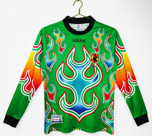 1998 Japan goalkeeper Long Sleeve Retro Soccer Jersey