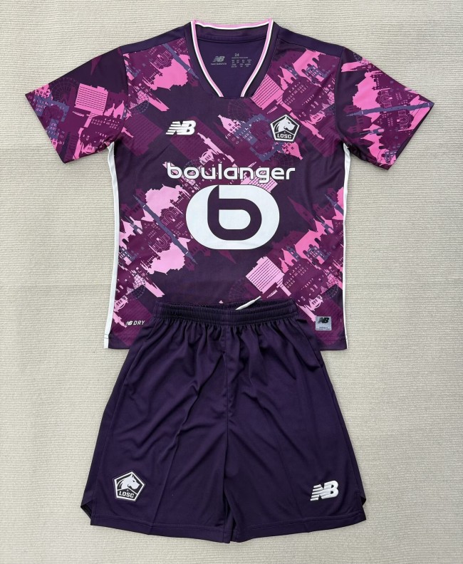 25-26 Lille Fourth Kids Soccer Jersey