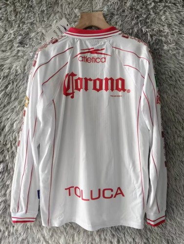 1999-2000 Toluca Away Long Sleeve Retro Soccer Jersey
