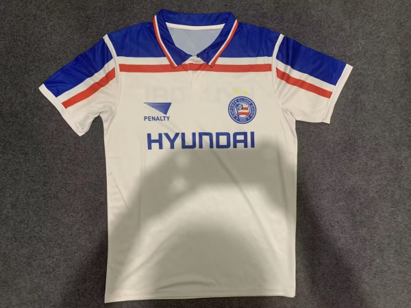 1998 BaHia White Retro Soccer Jersey