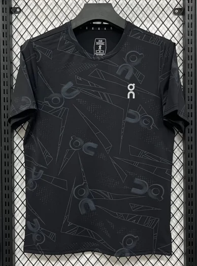 2026 ON Black Ice Silk Casual T-Shirt