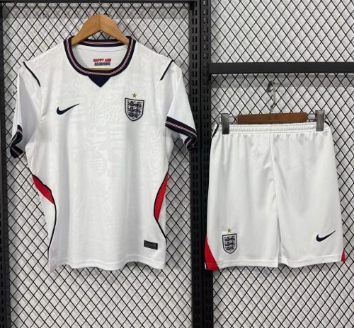 2026 World Cup England Home Kids Soccer Jersey