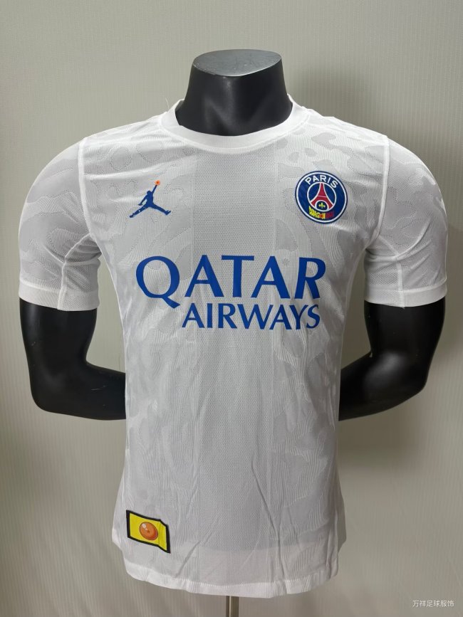 25-26 PSG White Special Edition Player Version Soccer Jersey  *七龙珠