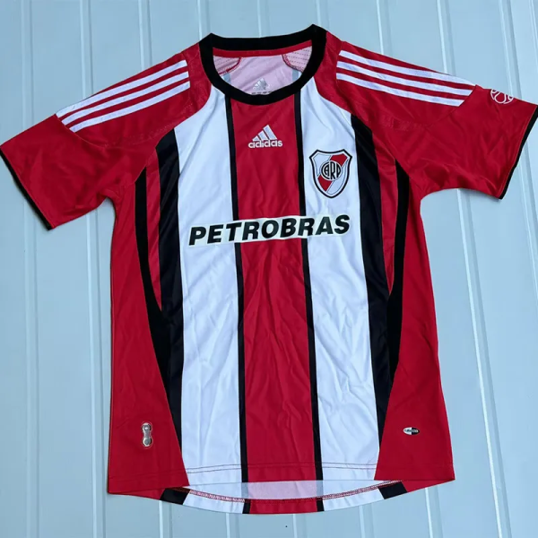 2007-2008 River Plate Away Retro Soccer Jersey