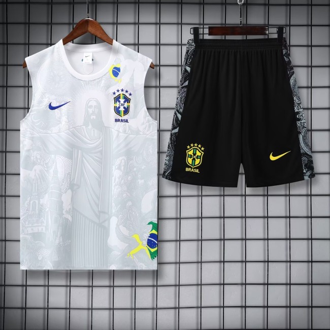 25-26 Brazil High Quality Kids Tank Top And Shorts Suit