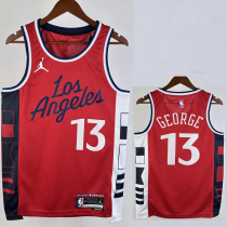 24-25 Clippers GEORGE #13 Red Top Quality Hot Pressing NBA Jersey (Trapeze Edition) 24-25 Clippers GEORGE #13 Red Top Quality Hot Pressing NBA Jersey (Trapeze Edition)