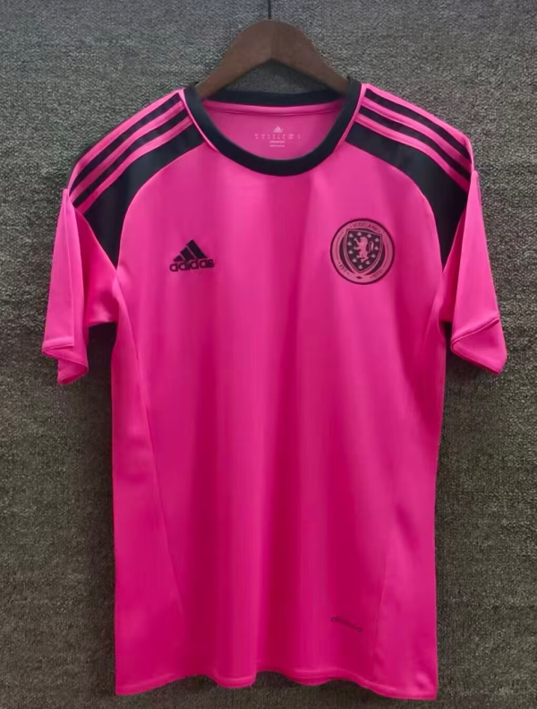 2016 Scotland Red Retro Soccer Jersey