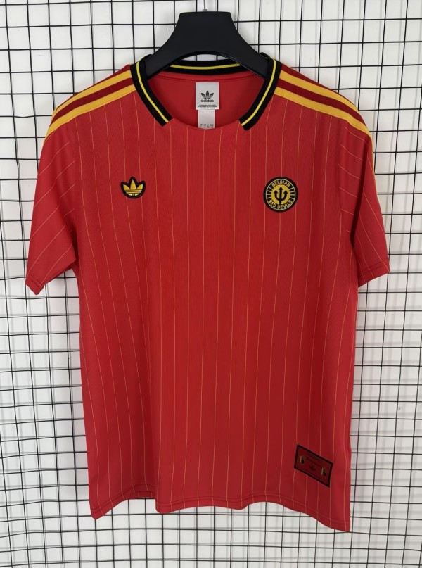26-27 Belgium Red Casual Version Training Shirts