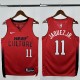 24-25 HEAT JAQUEZ JR. #11 Red City Edition Top Quality Hot Pressing NBA Jersey (V领）