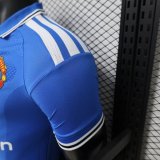 26-27 Man Utd Blue Special Edition Player Version Soccer Jersey