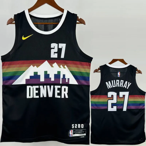 25-26 Nuggets MURRAY #27 Black City Edition Top Quality Hot Pressing NBA Jersey