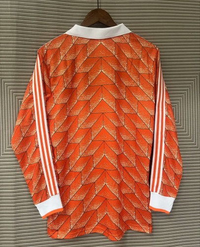 1988 NetherIands Home Long sleeves Retro Soccer Jersey