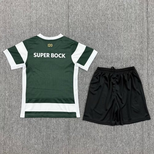 26-27 Sporting Lisbon Home Kids Soccer Jersey