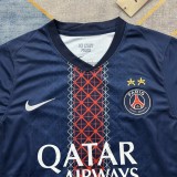 25-26 PSG Home Print 2 Star Champions of Europe 26 Fans Soccer Jersey