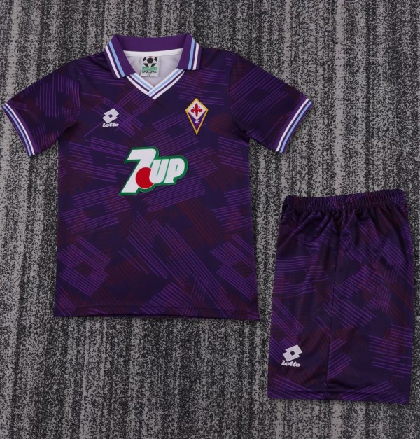 1992-1993 Fiorentina Home Retro Kids Soccer Jersey