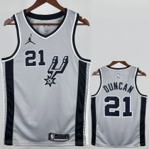 20-21 SA Spurs DUNCAN #21 Grey Top Quality Hot Pressing NBA Jersey (Trapeze Edition) 20-21 SA Spurs DUNCAN #21 Grey Top Quality Hot Pressing NBA Jersey (Trapeze Edition)