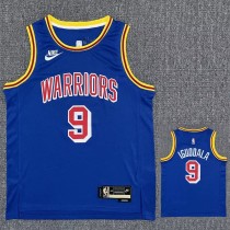 Warriors IGUODALA #9 Blue 75th Anniversary Retro NBA Jersey