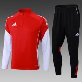 2025 AD Red Half Pull Tracksuit 