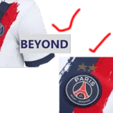 24-25 PSG Away Print 2 Star Champions of Europe 26 Fans Soccer Jersey