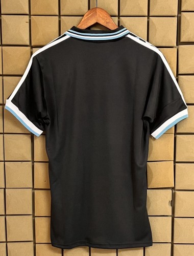 1994 Argentina Black Retro Soccer Jersey