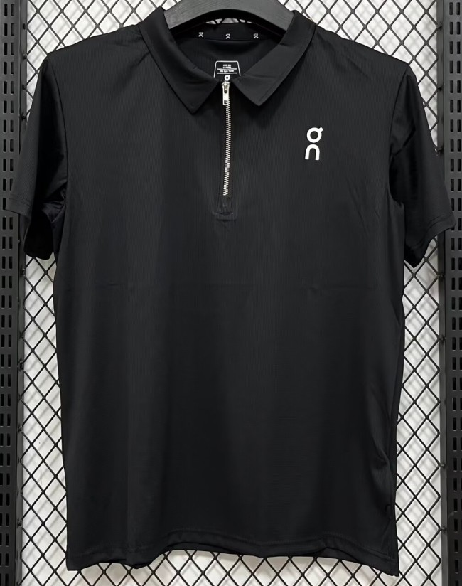2026 ON Black High Quality Half Pull T-Shirt