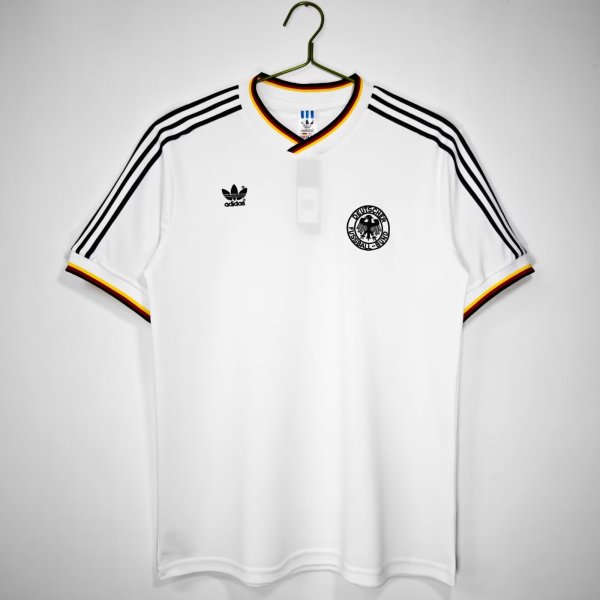 1986 Germany Home Retro Soccer Jersey