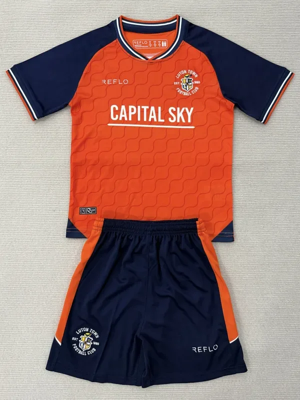 25-26 Luton Town Home Kids Soccer Jersey