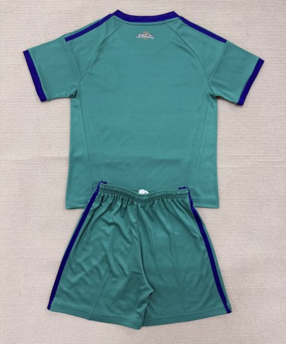 2026 Argentina Green GoalKeeper Kids Soccer Jersey