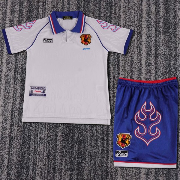 1998 Japan Away Retro Kids Soccer Jersey