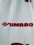 1998 Man Utd Commemorative Edition Long sleeves Retro Soccer Jersey