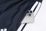 2026 AD Blue Kids Half Pull Tracksuit