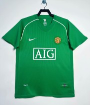 2007-2008 Man Utd Goalkeeper Retro Soccer Jersey