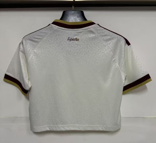 2026 World Cup Spain Away Cheerleading Short-sleeved (With 2 Star)*两颗星