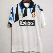 1991-1992 INT Away White Retro Soccer Jersey 1991-1992 INT Away White Retro Soccer Jersey