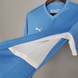 21-22 Man City  Home Fans Soccer Jersey