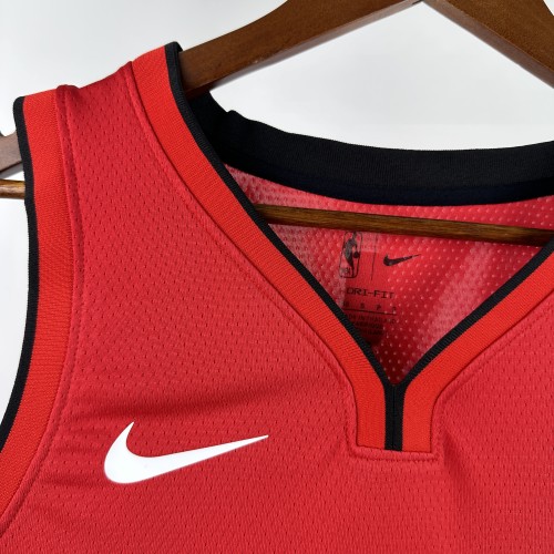 24-25 HEAT WADE #3 Red City Edition Top Quality Hot Pressing NBA Jersey (V领）