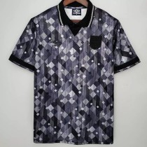 1990 England Away Black Retro Soccer Jersey 1990 England Away Black Retro Soccer Jersey